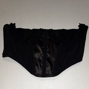 black corset top from out from under (urban outfitters)